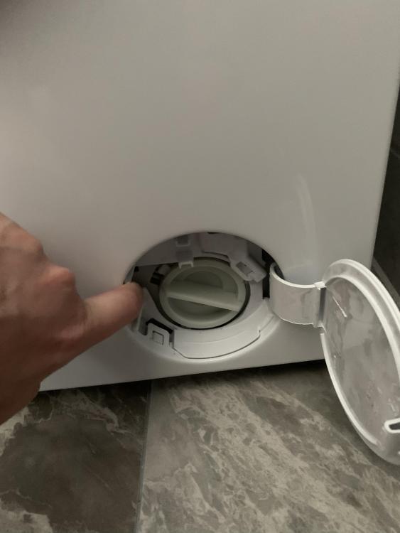 Washing machine emergency drain hose